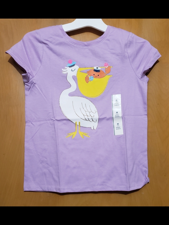 Cat & Jack Other - Cat & Jack Lilac Stork Graphic Tee